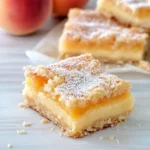Peach Nectar Custard Bars