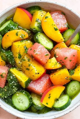 Peach Watermelon Salad Without Feta
