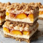 Peaches and Cream Desserts: Irresistible Peach Cobbler Cheesecake Bars for Every Occasion