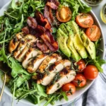 Rosemary Chicken, Turkey Bacon and Avocado Salad