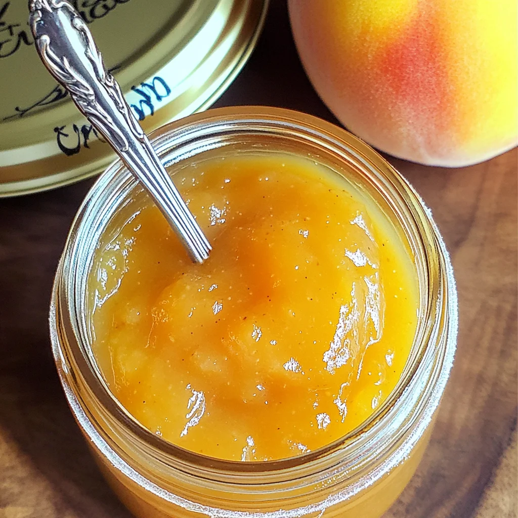 Small Batch Vanilla Peach Jam