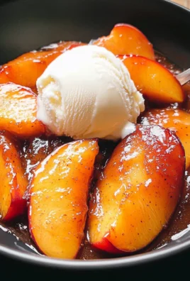 Spiced Caramelized Peaches