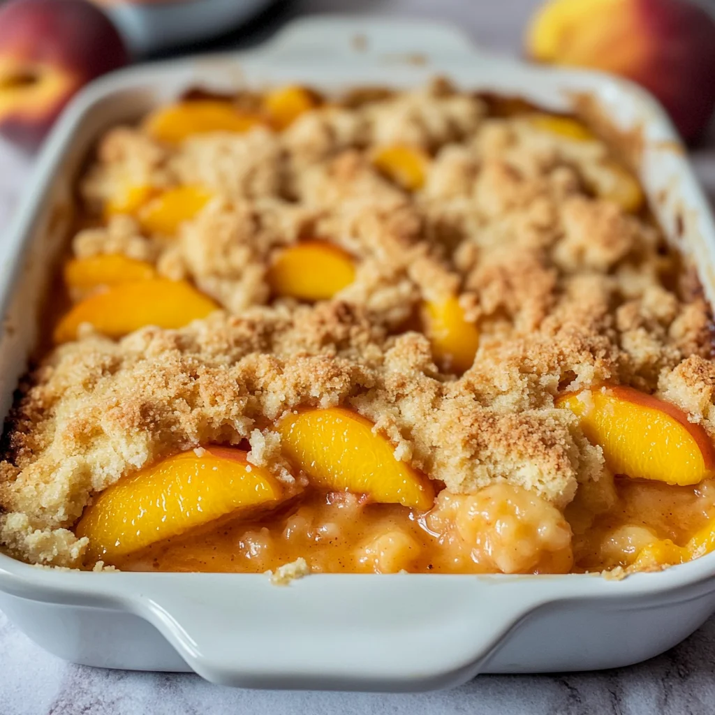 The Best Peach Cobbler