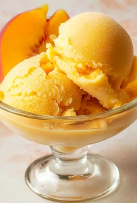 The Best Peach Sorbet Without Ice Cream Maker