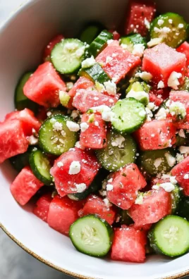 Watermelon Cucumber Salad