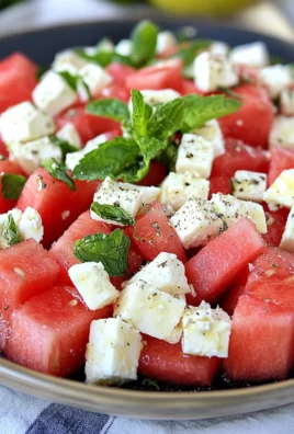 Watermelon Mint Feta Salad