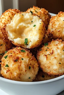 Air Fryer Cheesy Mashed Potato Balls