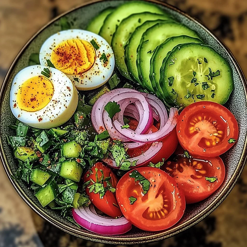 Avocado and Egg Garden Salad