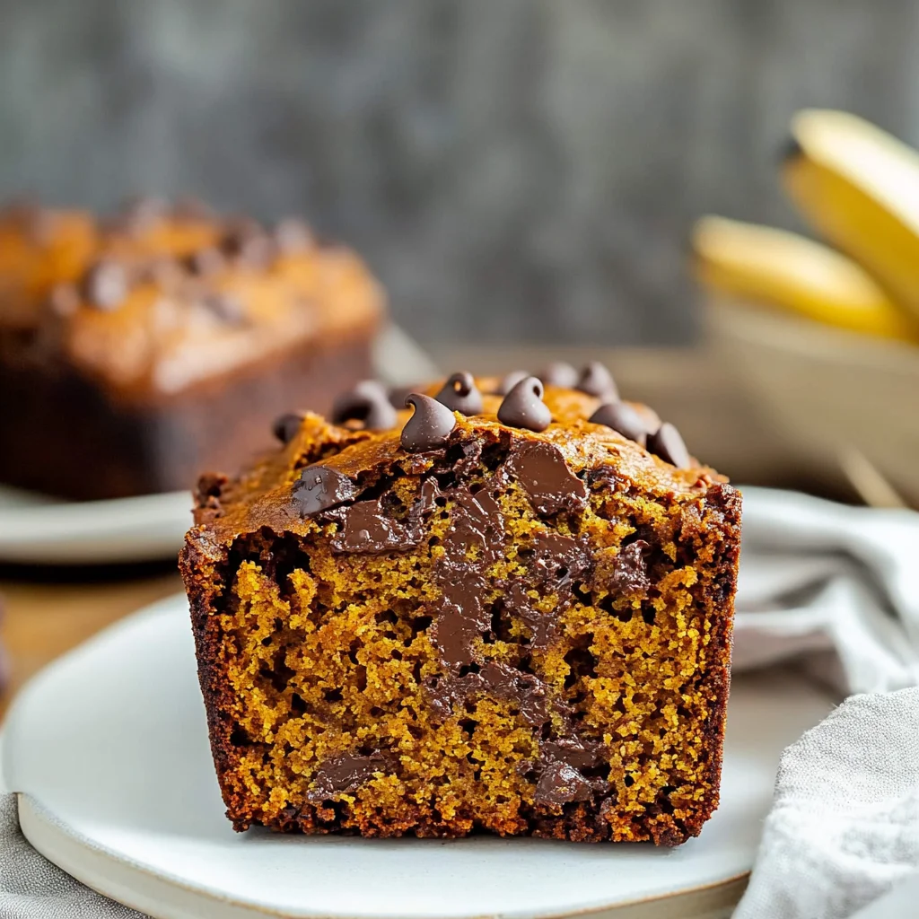 Banana Chocolate Chip Pumpkin Bread