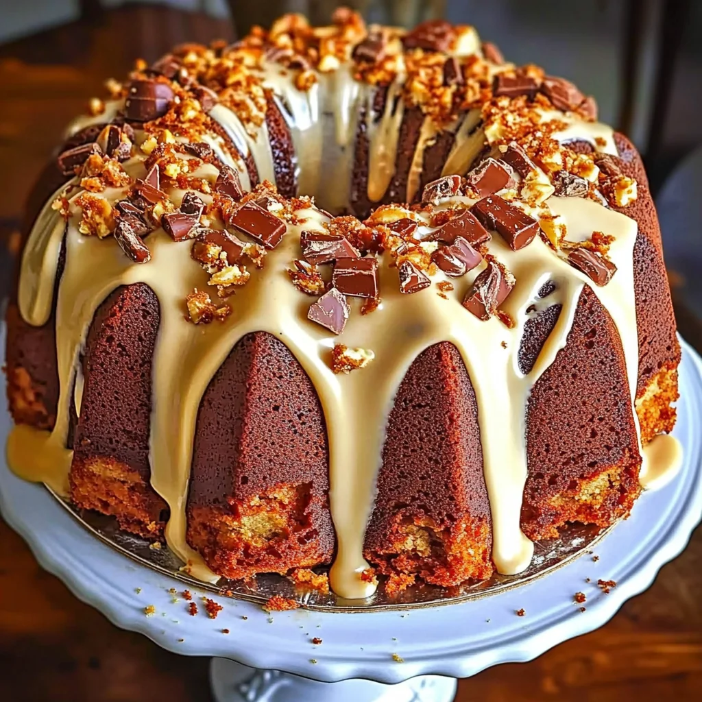 Butterfinger Bundt Cake
