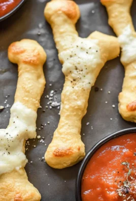 Cheesy Halloween Breadstick Bones