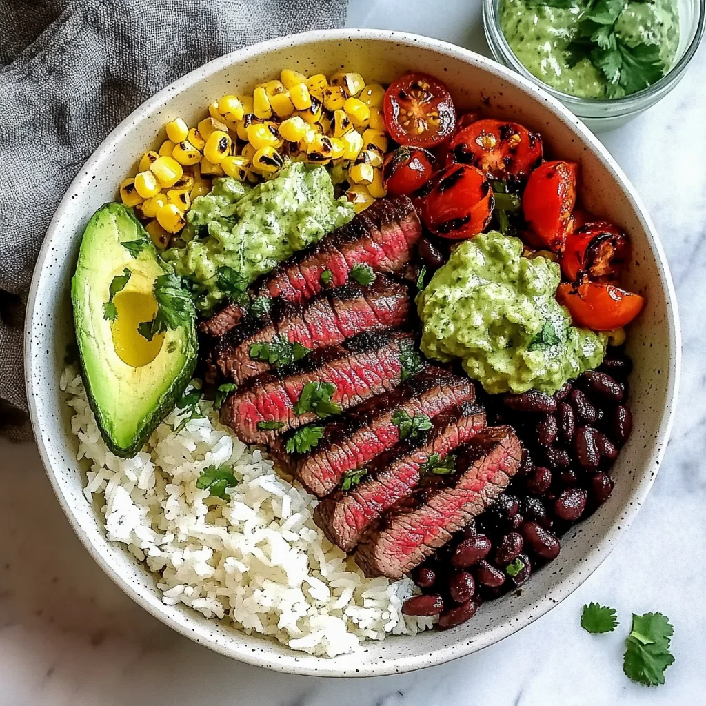 Cilantro Lime Steak Bowls