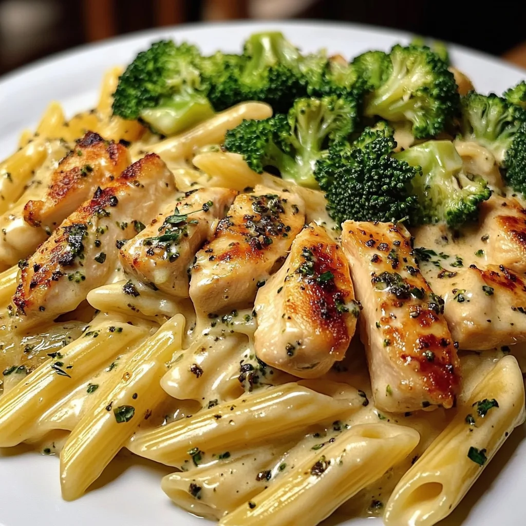 Creamy Chicken and Broccoli Penne