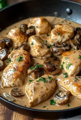 Creamy Garlic Mushroom Chicken Skillet