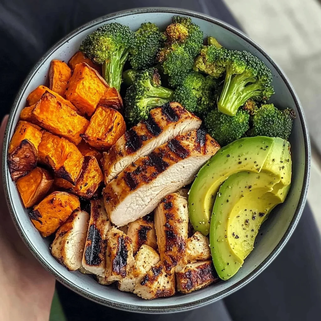 Grilled Chicken Veggie Bowl with Avocado