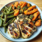 Grilled Chicken with Sautéed Mixed Veggies & Roasted Roots