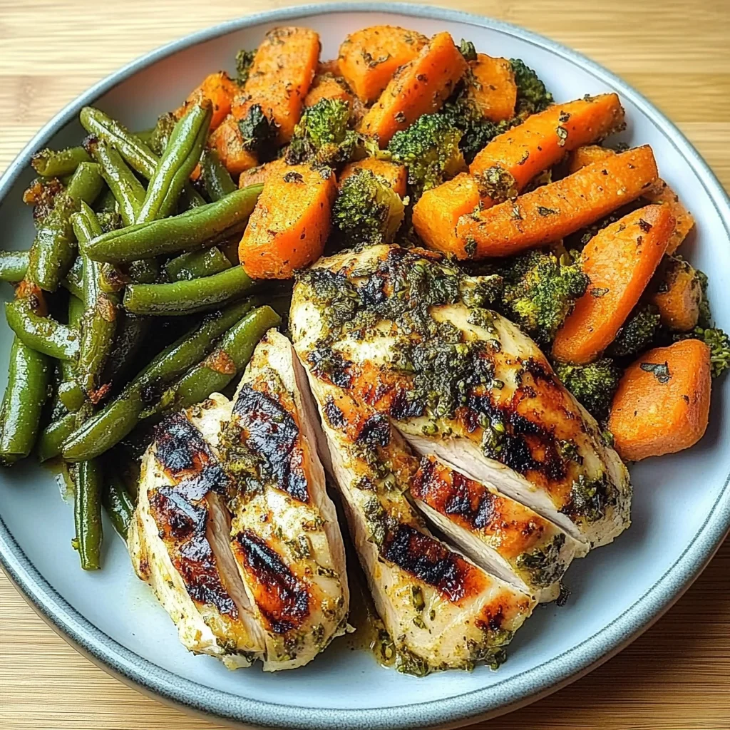 Grilled Chicken with Sautéed Mixed Veggies & Roasted Roots
