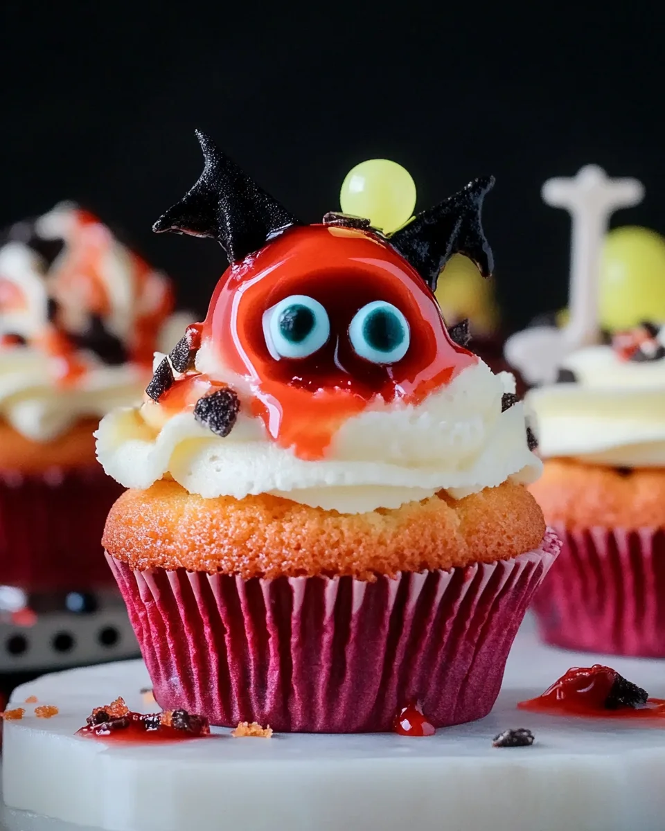 Halloween Augapfel Cupcakes
