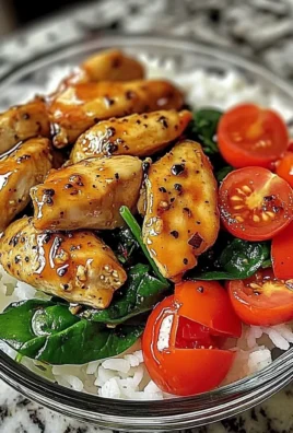 Honey Pepper Chicken Rice Bowl with Fresh Veggies