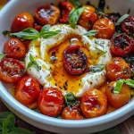 Hot Honey Tomato Burrata Dip