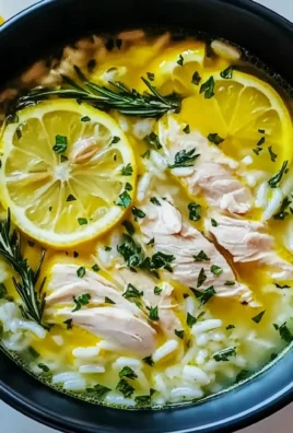 Lemon Ginger Turmeric Chicken and Rice Soup
