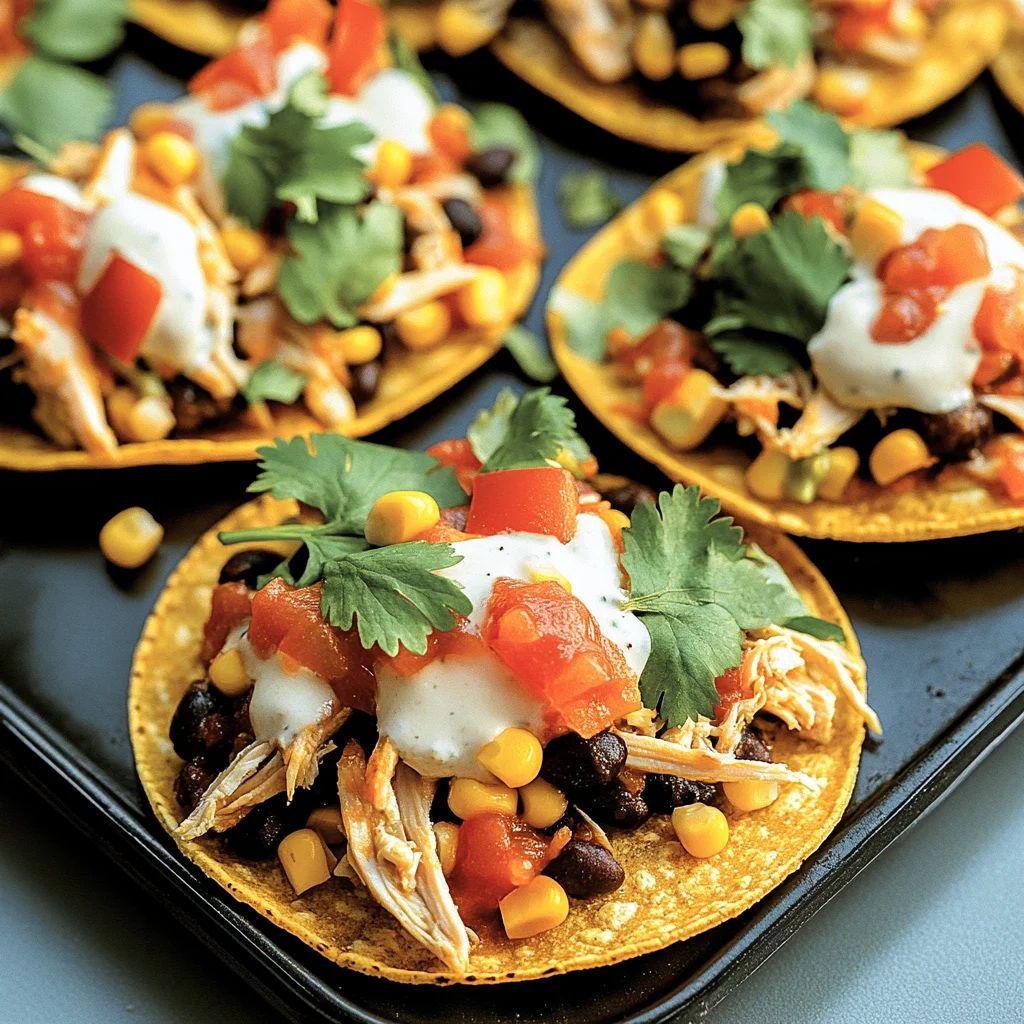 Mexican Rotisserie Chicken Tostadas