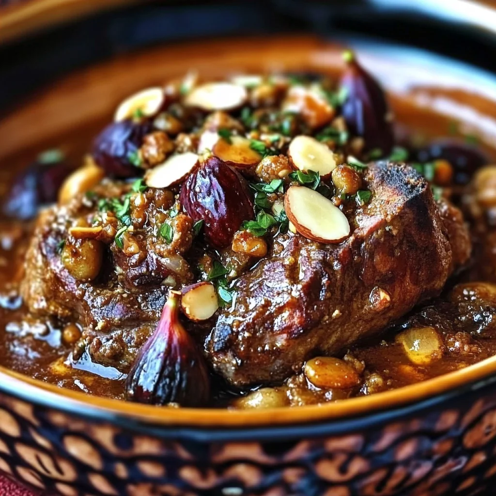 Moroccan Lamb Tagine with Figs, Almonds & Warm Spices
