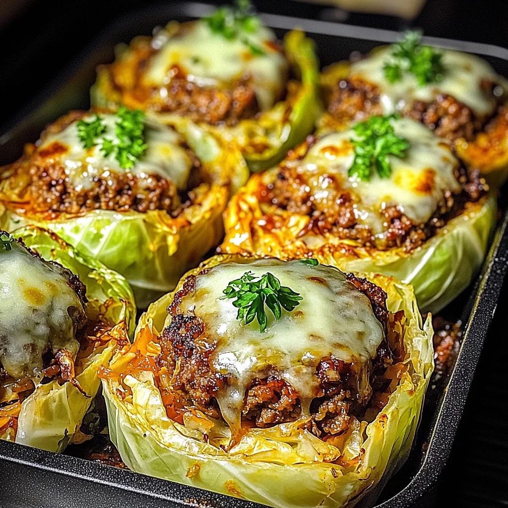 Oven-Baked Cabbage Burgers