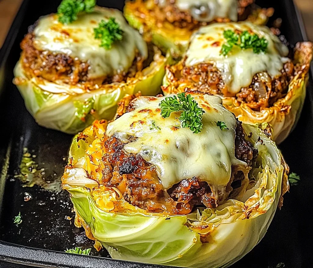 Oven-Baked Cabbage Burgers
