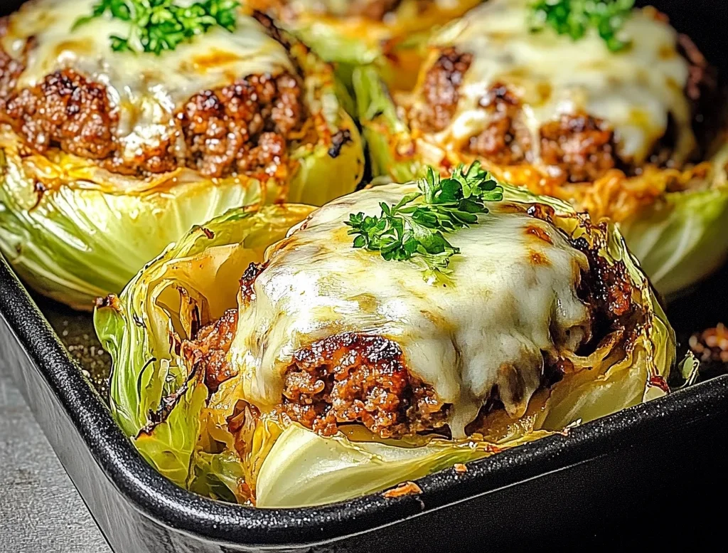 Oven-Baked Cabbage Burgers