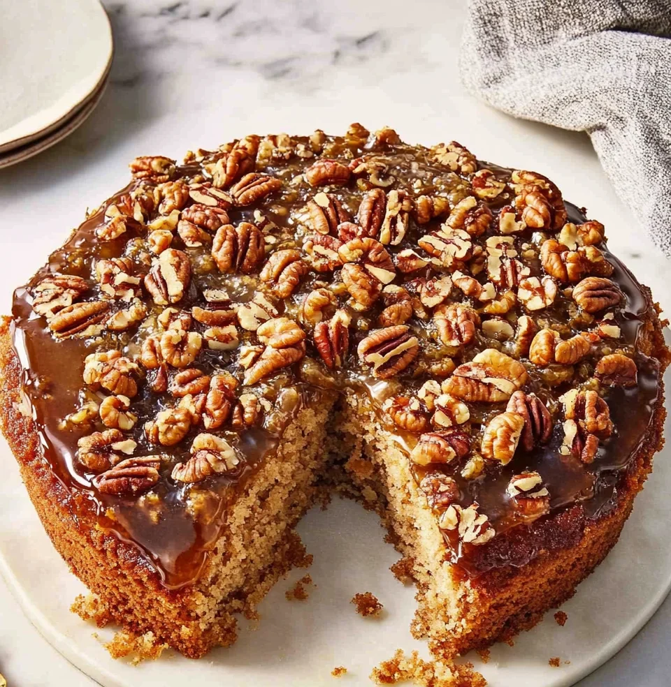 Pecan Upside Down Cake