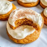 Pumpkin Cookies with Cream Cheese Frosting