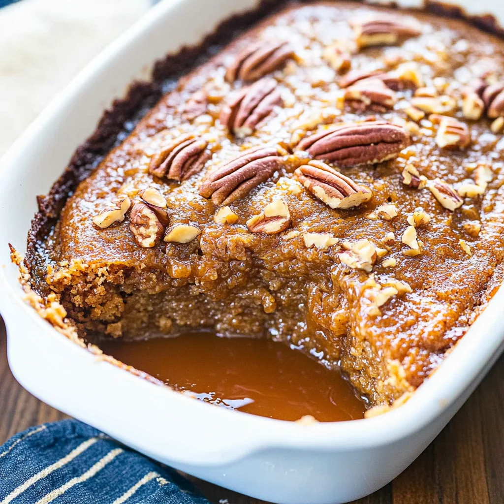 Pumpkin Pecan Cobbler