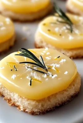 Rosemary-Lemon Shortbread with Salted Glaze