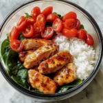 Spicy Honey Garlic Chicken Meal Prep Bowl