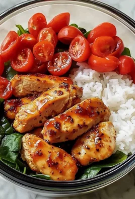 Spicy Honey Garlic Chicken Meal Prep Bowl