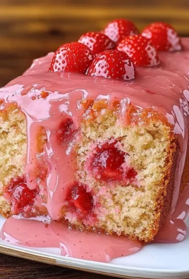 Strawberry Pound Cake with Strawberry Glaze