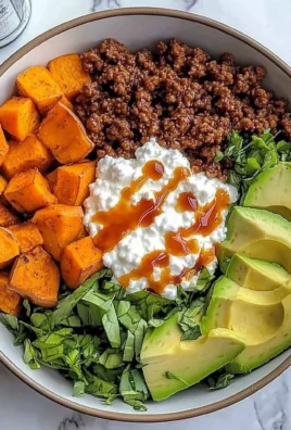 Sweet Potato & Ground Beef Protein Bowl with Cottage Cheese