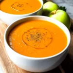 Tomato carrot apple soup | carrot tomato soup recipe