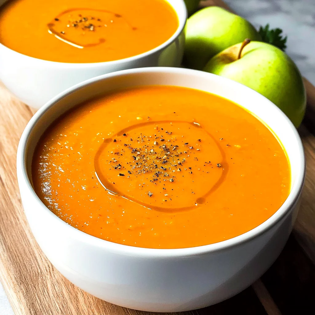 Tomato carrot apple soup | carrot tomato soup recipe