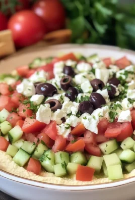 7 Layer Greek Hummus Dip