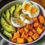 Avocado, Egg & Roasted Sweet Potato Bowl