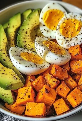 Avocado, Egg & Roasted Sweet Potato Bowl