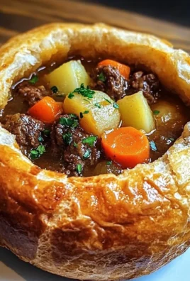 Beef Stew in Bread Bowls
