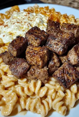 Cajun Steak Tips with Cheesy Parmesan Rotini