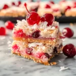Chewy Cherry Coconut Magic Bars