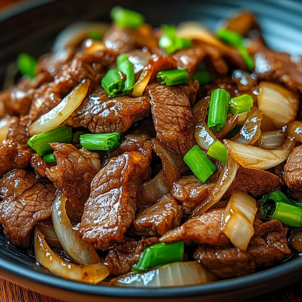 Chinese Beef and Onion Stir Fry: A Savory Weeknight Delight