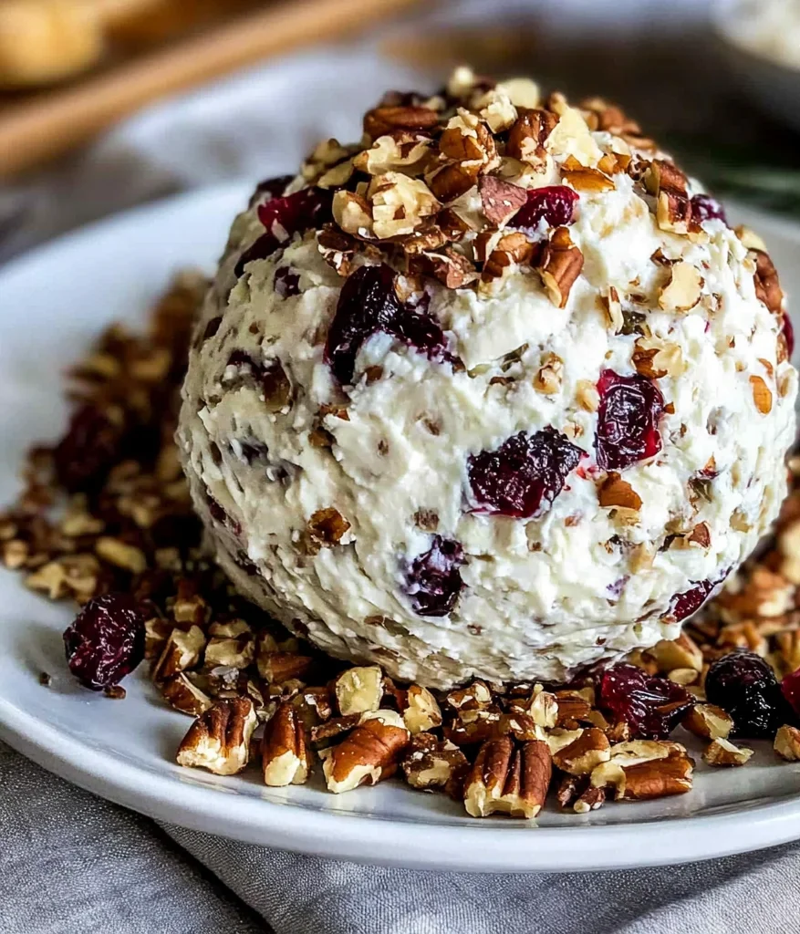 Cranberry Pecan Goat Cheese Ball
