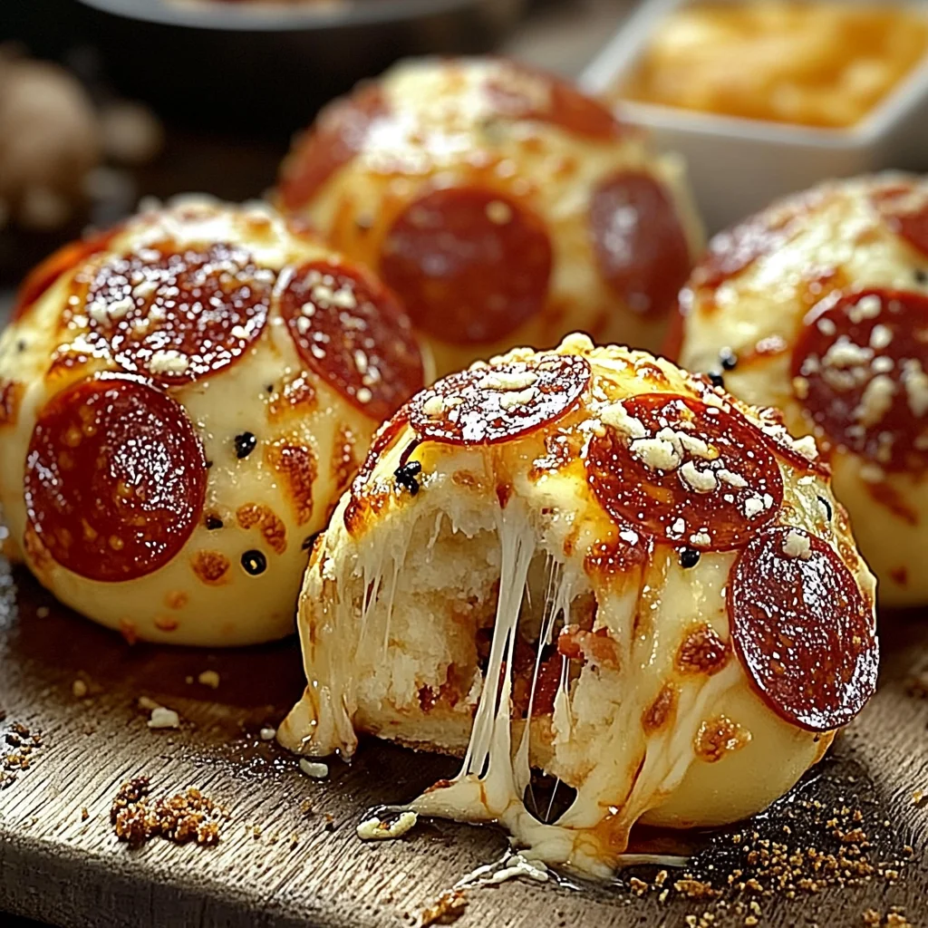 Easy Pepperoni Pizza Bombs