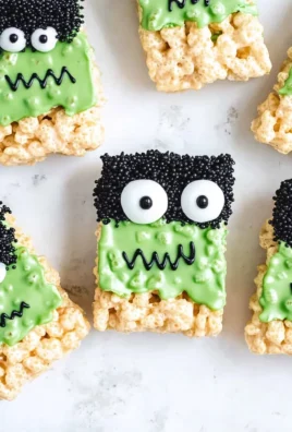 Frankenstein Halloween Rice Krispie Treats